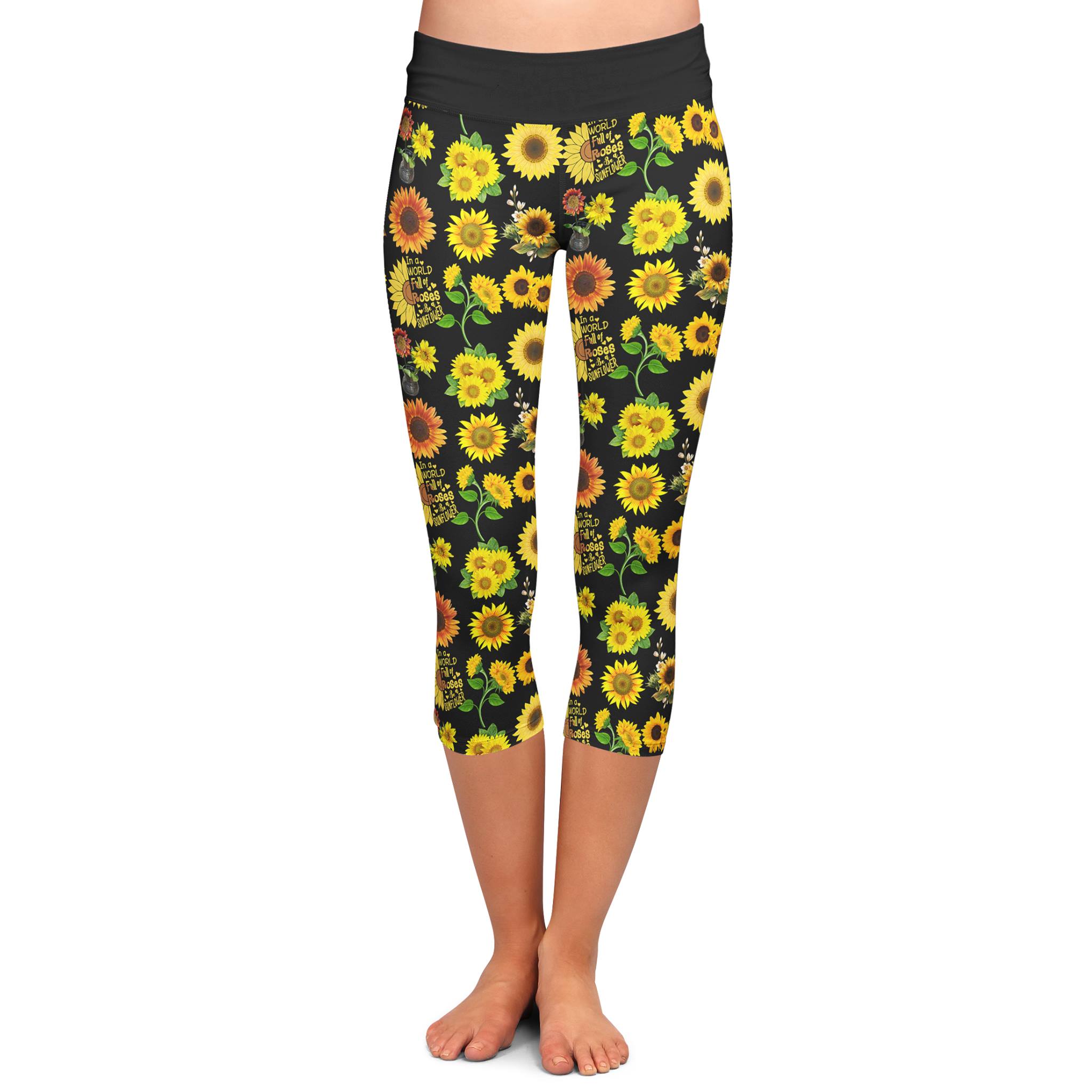 BE A SUNFLOWER (LEGGINGS, CAPRI, JOGGER CAPRI)