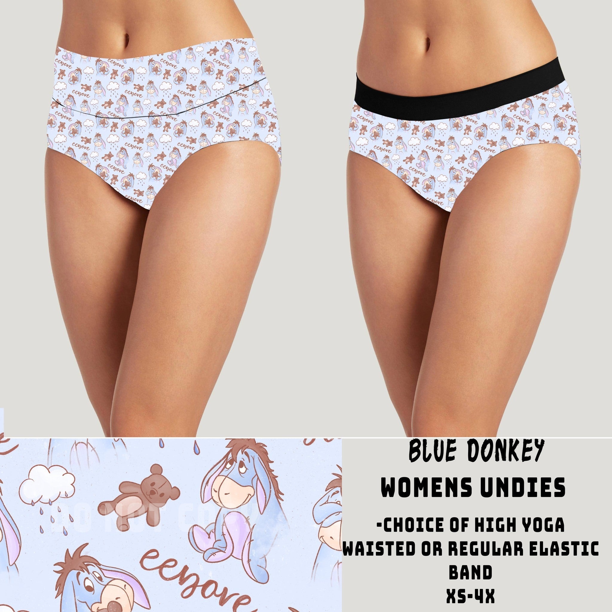 CAMI/UNDERWEAR RUN- BLUE DONKEY-WOMENS UNDERWEAR