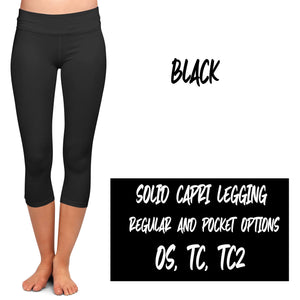 SOLID POCKET CAPRI (VARIETY OF COLORS)