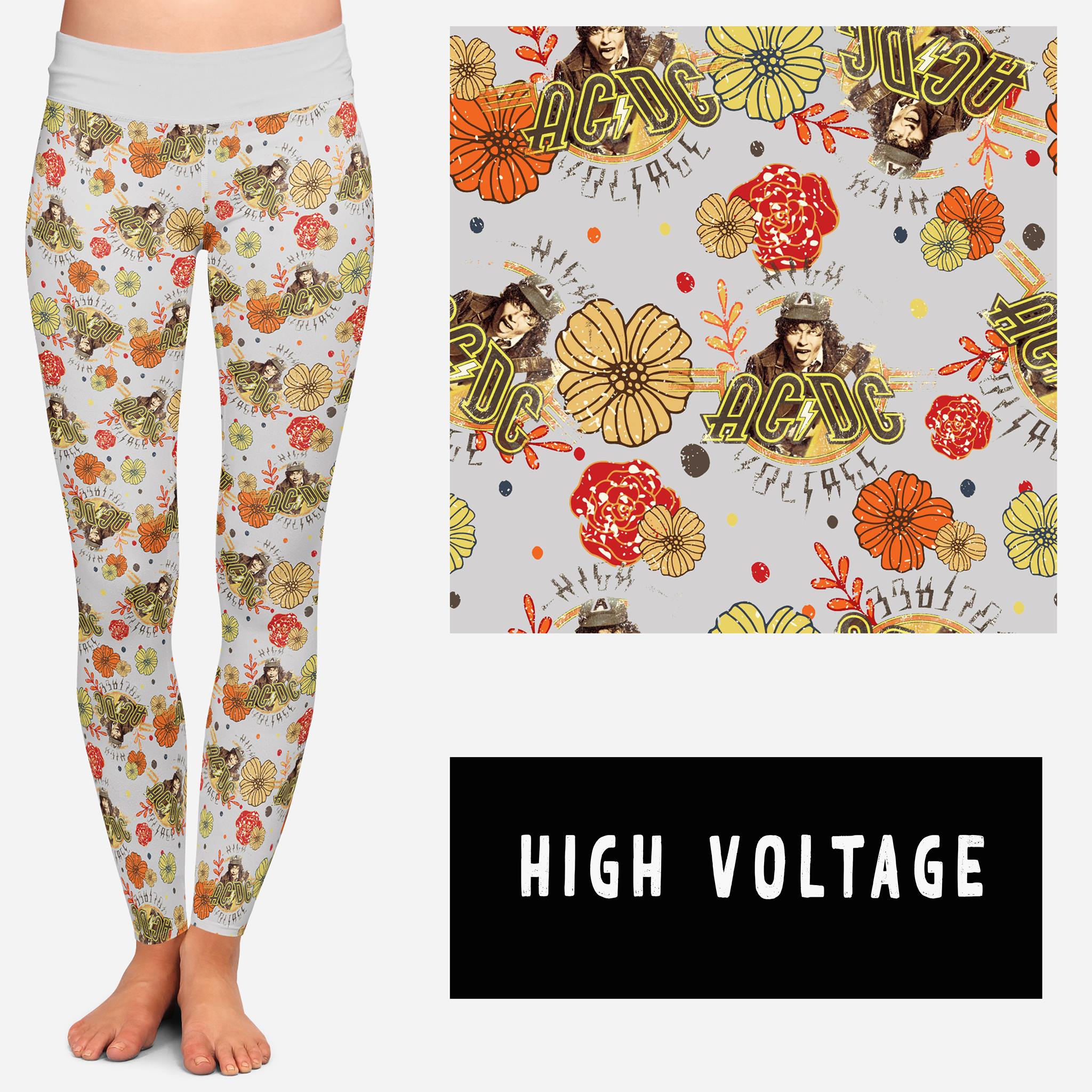 BAND RUN 2- HIGH VOLTAGE LEGGINGS/CAPRI/JOGGERS