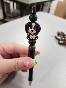 Puppies Silicone Beaded Pen or Keychain