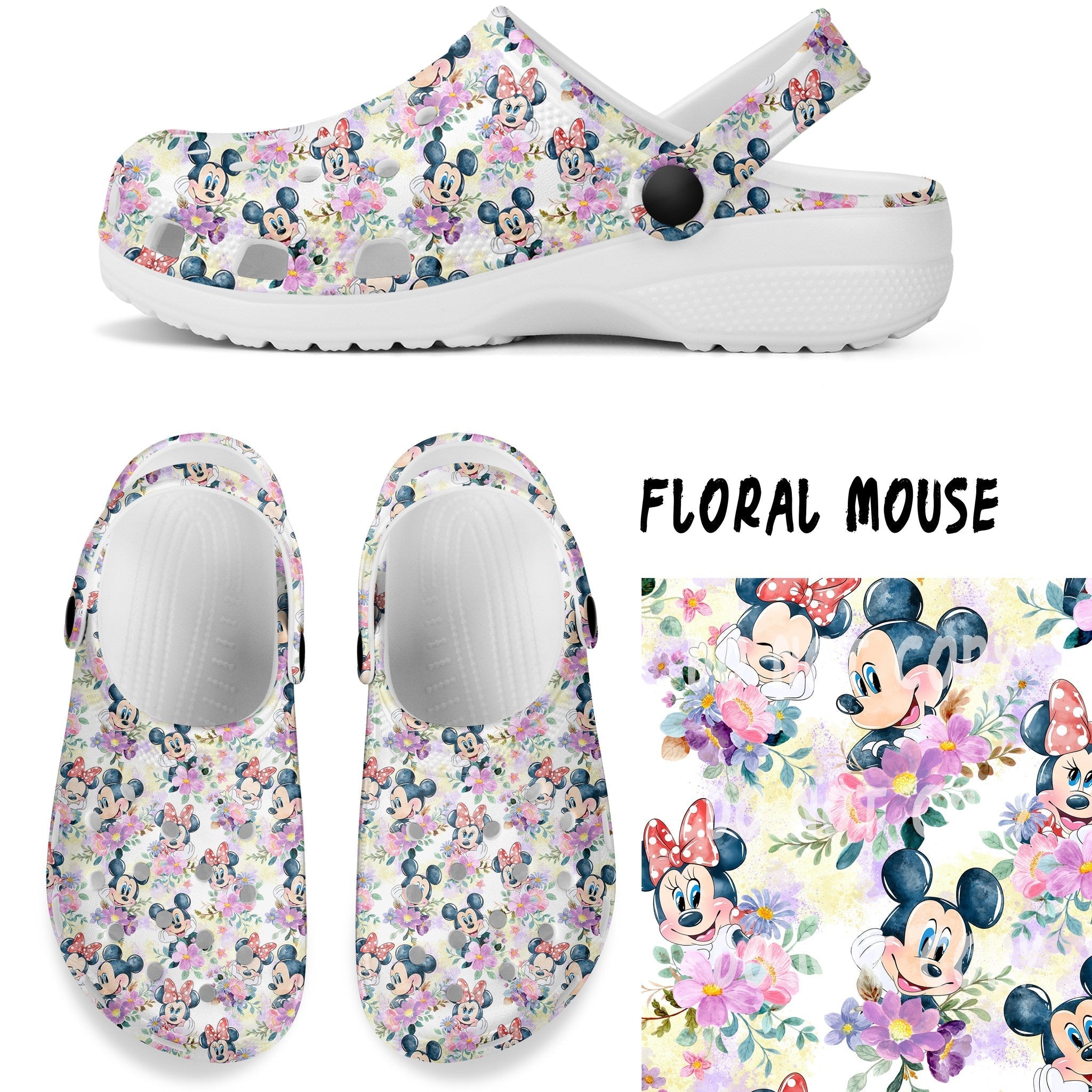 CLOG 2 RUN-FLORAL MOUSE