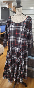 RITA SWING DRESS RUN-RED PLAID