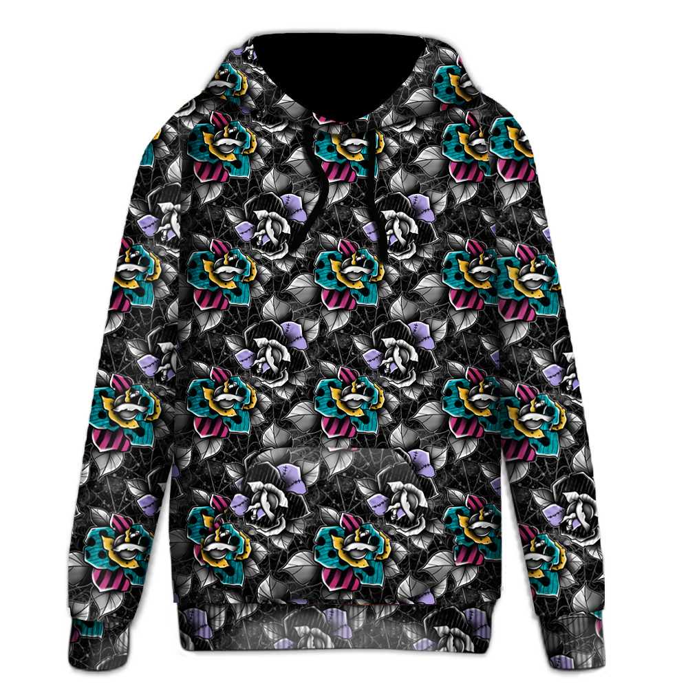 PULLOVER HOODIE RUN 1-NIGHTMARE ROSES