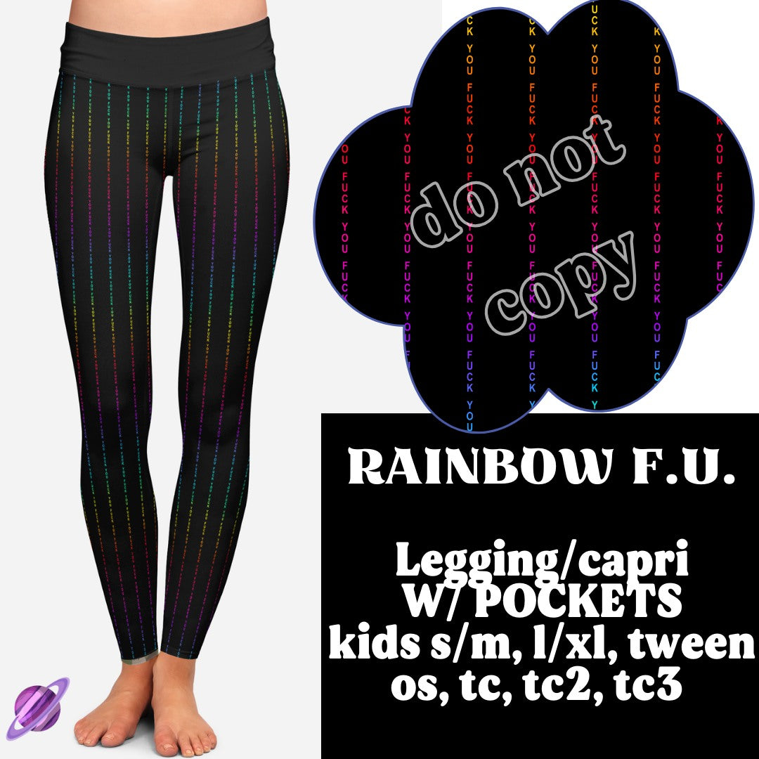 RAINBOW F.U. - B86- LEGGING/CAPRI