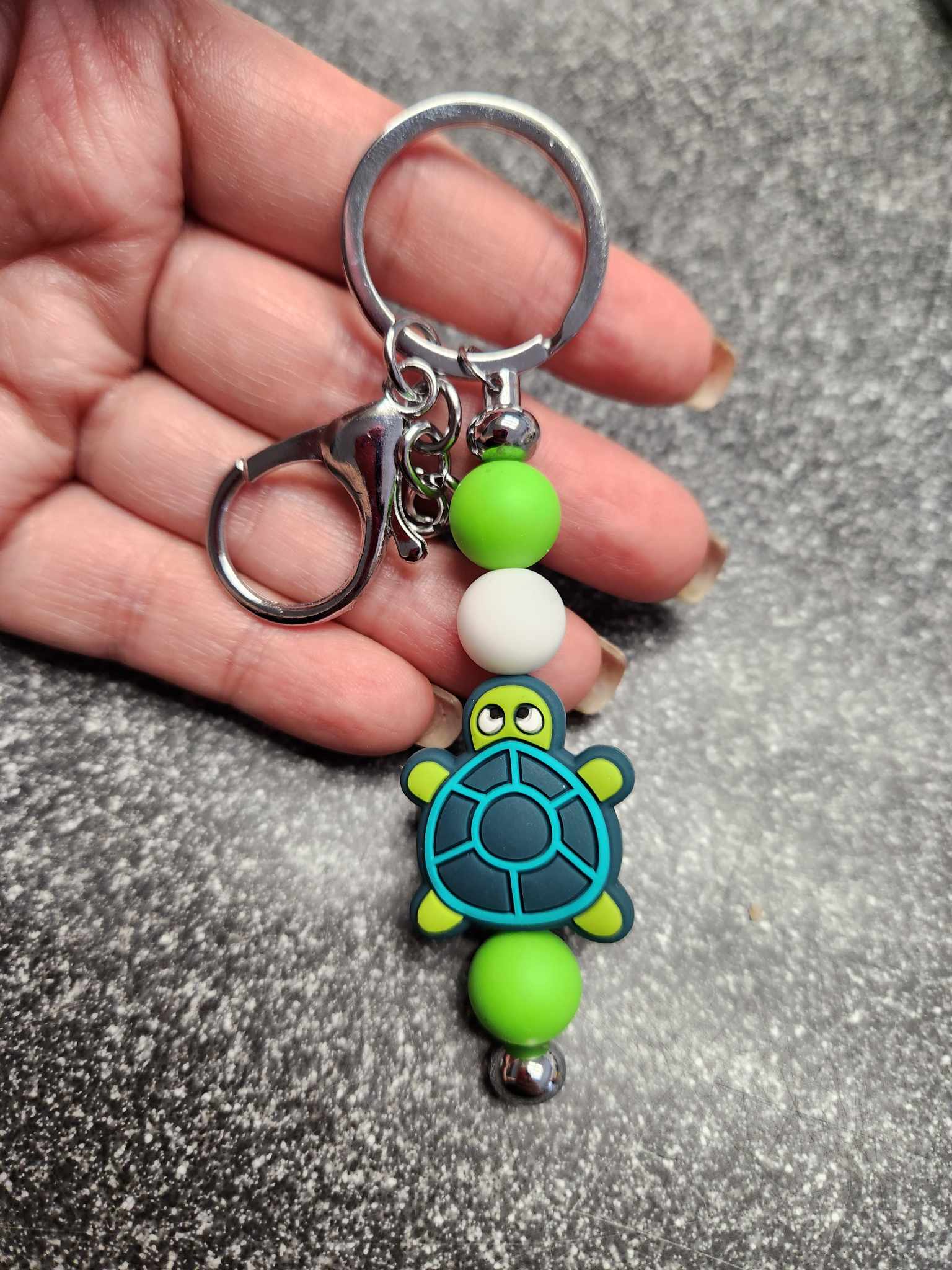 Green Plumber Silicone Beaded Pen or Keychain