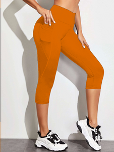 SPC RUN-BURNT ORANGE- POCKET CAPRI- 2 OPTIONS