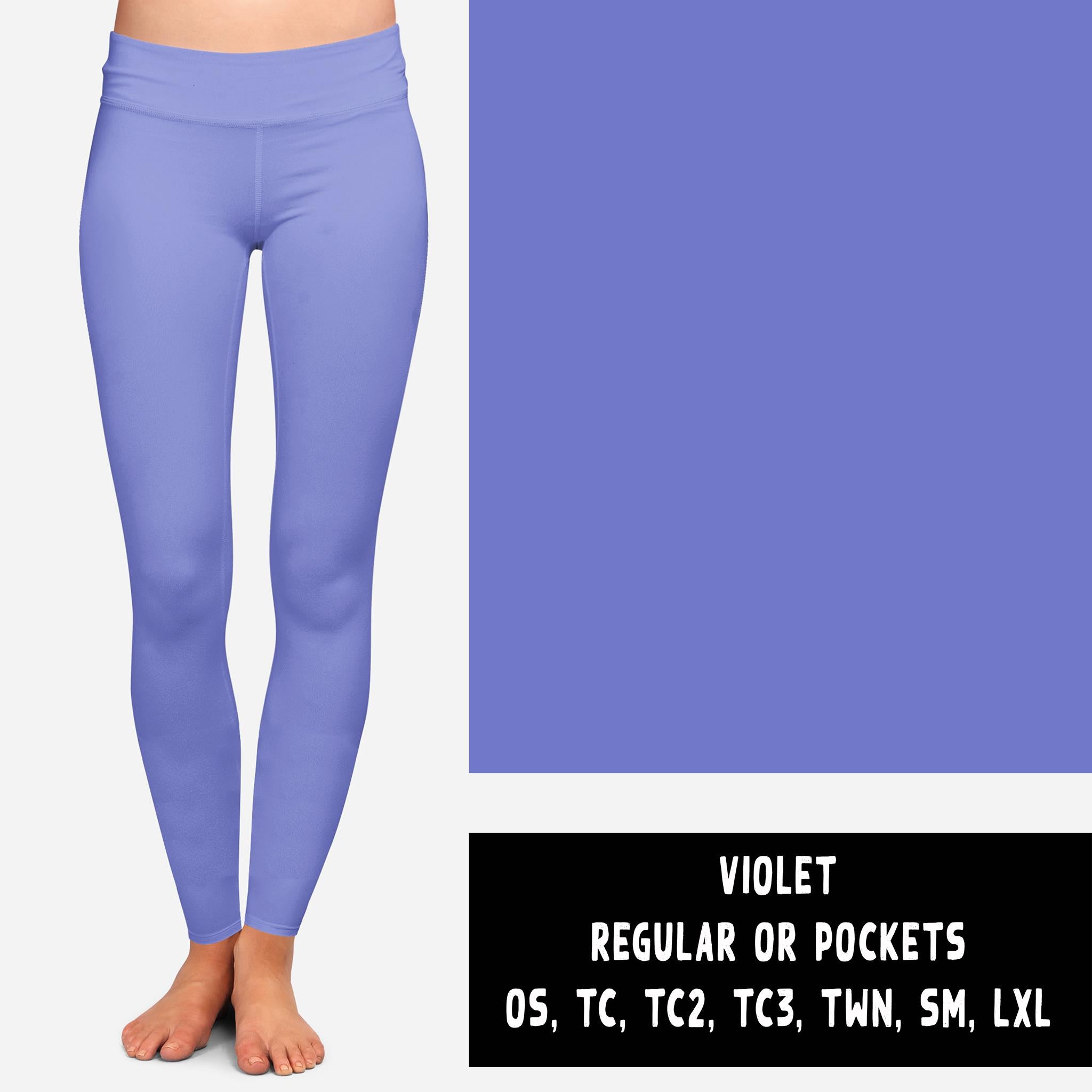 SOLIDS RUN-VIOLET LEGGINGS/JOGGERS