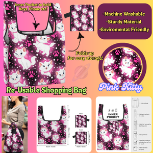 PINK KITTY - Re-Usable Shopping Bags PREORDER Closing 1/15